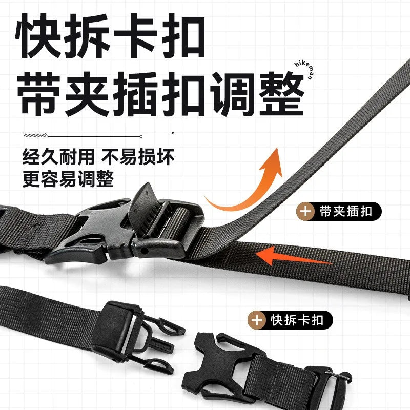 Fashion Durable Non-slip Backpack Chest Bag Strap Harness Adjustable Shoulder Outdoor Camping Tactical Bags Straps Accessories