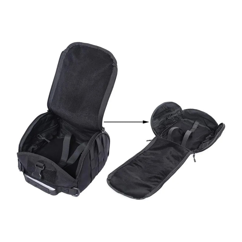 Tactical Helmet Storage Bag Men's Motorcycle Helmet Pouch Outdoor Mountaineering MOLLE Portable Pack for Sport Hunting Shooting