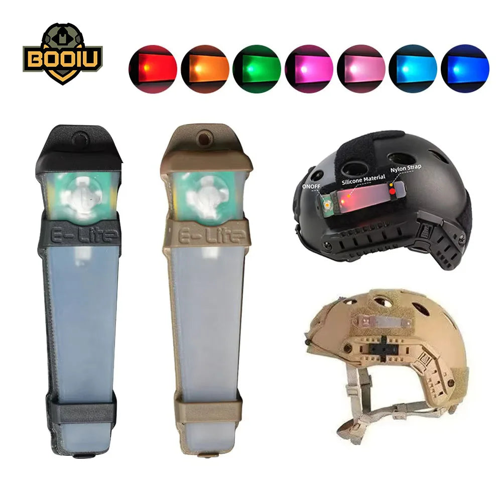 Sport Helmet Light FMA Seven Colorful Survival Signal Lights Waterproof Outdoor Hunting Cycling Tactical Helmet Lamp