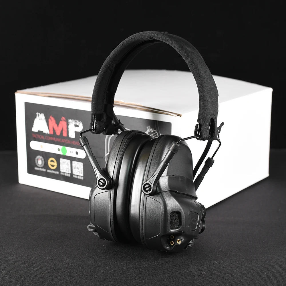 2026 New Full Digital Dual DPS FCS-Tactical FMA AMP Tactical Headset Communication with V20/V60 PTT Accessory