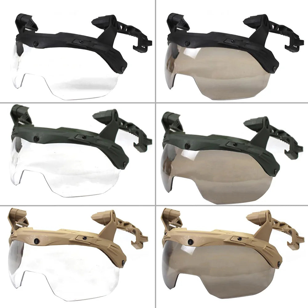 VULPO Tactical Wendy Helmet 3.0 Rail Mount and Compatible Multi- Angle Goggles & Specialized Ear Protection