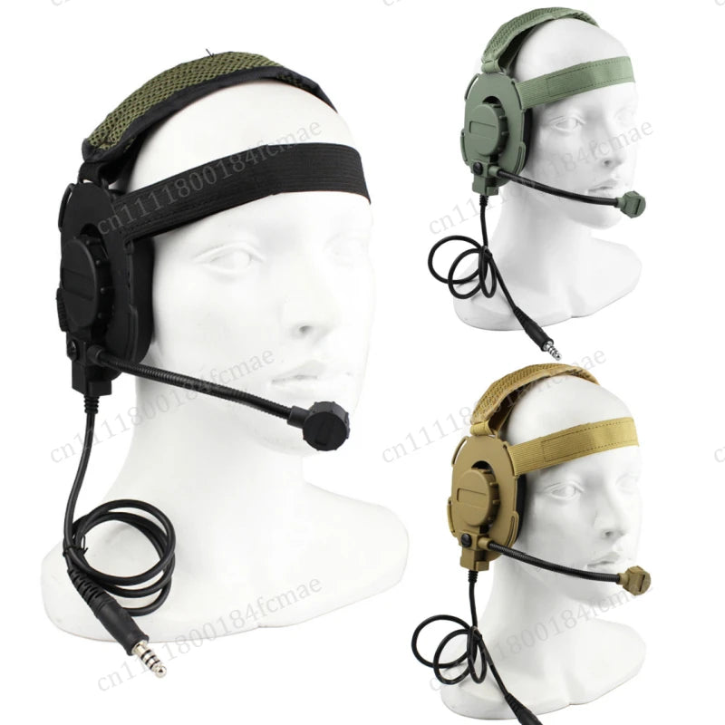 .Tactical Outdoor Shooting Communication Headphone Bowman Elite II Headset U94 PTT For Kenwood Baofeng UV-5R Radio Accessory
