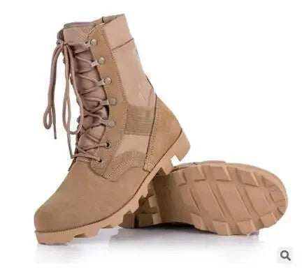 Male Outdoor Training Combat Hunting Boots Spring Autumn Men Jungle Hiking Sports Climbing Camping Breathable Camo Desert Shoes