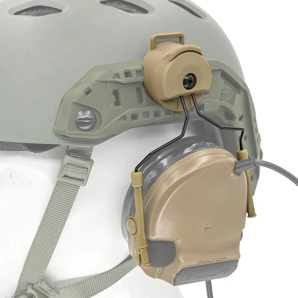 Tactical Headset Bracket Fast Ops Core Helmet ARC Rail Adapter Set fit For COMTAC II Helmet ARC OPS