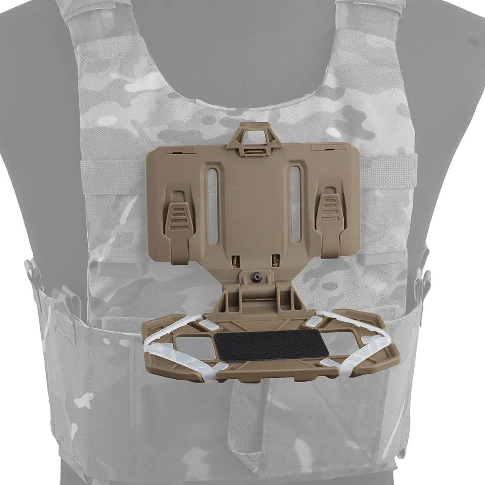 Tactical MOLLE Folded Navigation Board Mobile Phones Navigator Holder Map Chest Bag Admin Panel Hunting Vest Gear