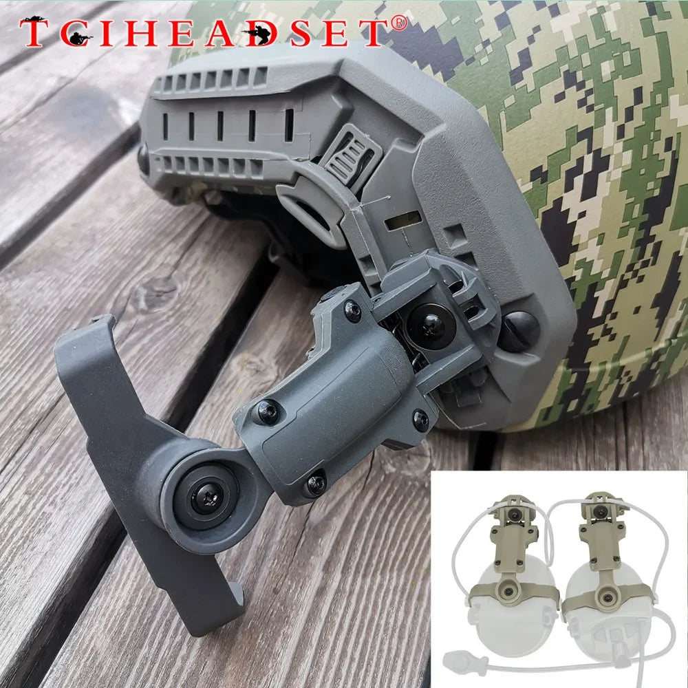 TCIHEADSET Tactical Helmet WENDY/ARC Rail Adapter Headset Bracket for MSA SORDIN/Z.TAC/TAC-SKY SORDIN Airsoft Shooting Headset