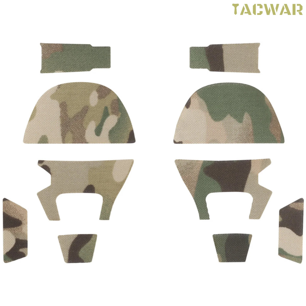 Tactical Headset Camo Sticker for Ops Core AMP, Camouflage Headphone Protection Earmuff Accessaries for Hunting Shooting Airsoft