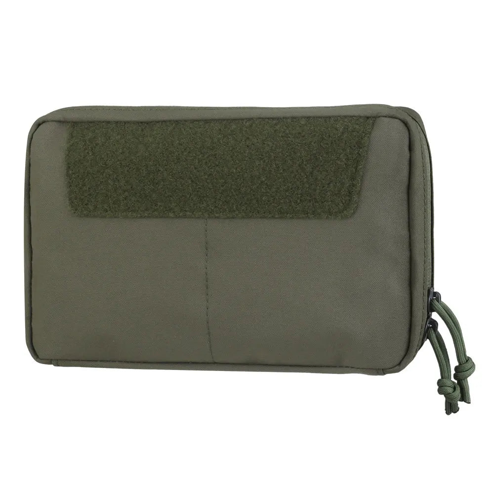 MOLLE Mounted Bag Hunting Vest Front Panel Expansion Accessory Kit Miscellaneous Storage Two-Way Zipper