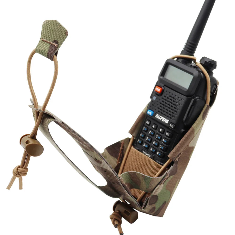 Molle Tactical Gridlok Radio Pouch UV5R UV82 BAOFENG/POFUNG Walkie Talkie Bag Intercom Pouch For Hunting Airsoft