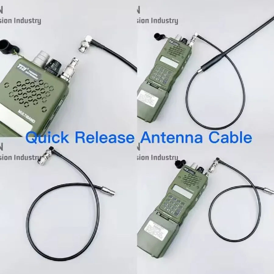 PRC152 PRC148 Zero Attenuation Elbow 360-Degree Rotary Antenna Extension Cable