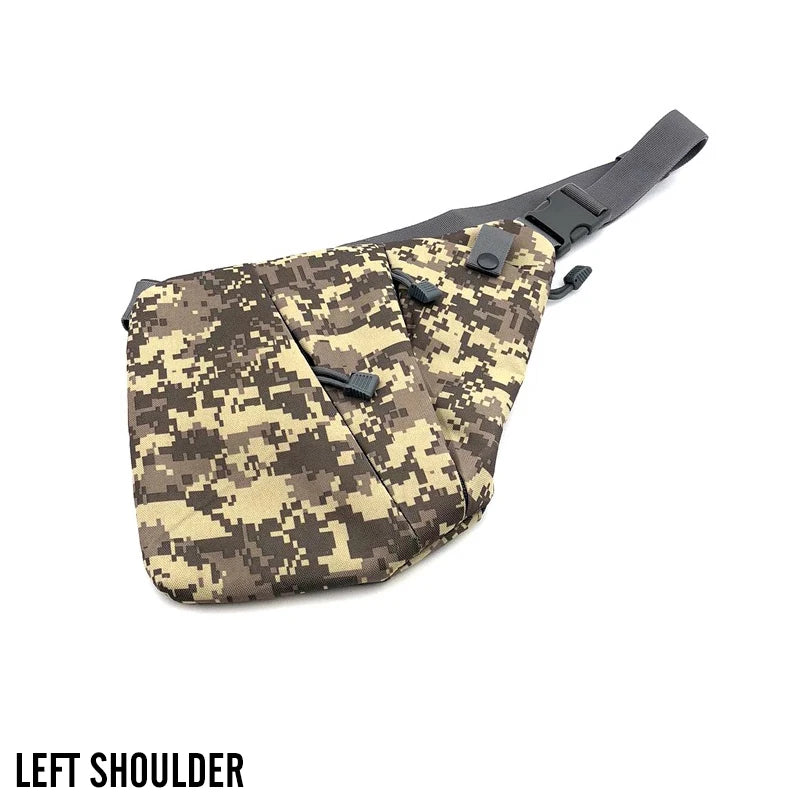 Multifunctional Concealed Tactical Storage Gun Bag Holster Men's Left Right Nylon Shoulder Bag Anti-theft Bag Chest Bag Hunting