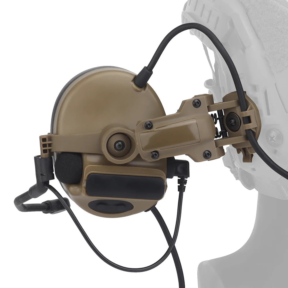 Tactical C5 Noise Canceling Headset ARC Helmet Rail Adapter Outdoor Hunting & Shooting Headset Hearing Protection