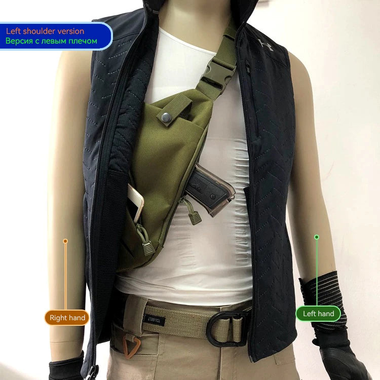 Multifunctional Concealed Storage Bag Anti-Theft Outdoor Travel Chest Bag Sports Lightweight Storage Bag