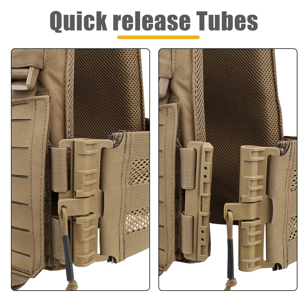 KRYDEX Tactical LAVC Laser Cut Molle Plate Carrier Body Armor Airsoft Outdoor Combat Men Vest