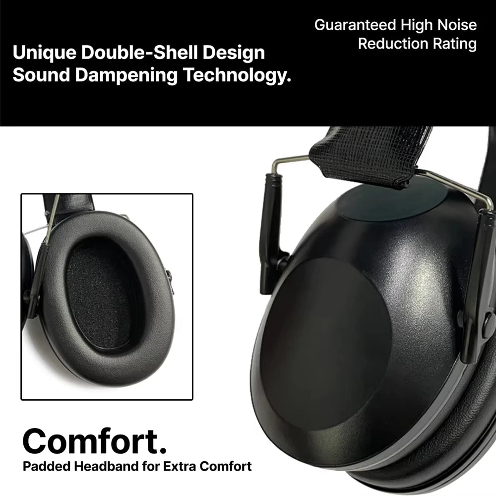 Tactical Noise-Canceling Ear Defenders | Folding Hearing Protection for Hunting & Shooting | Pro-Grade Soundproof Muffs