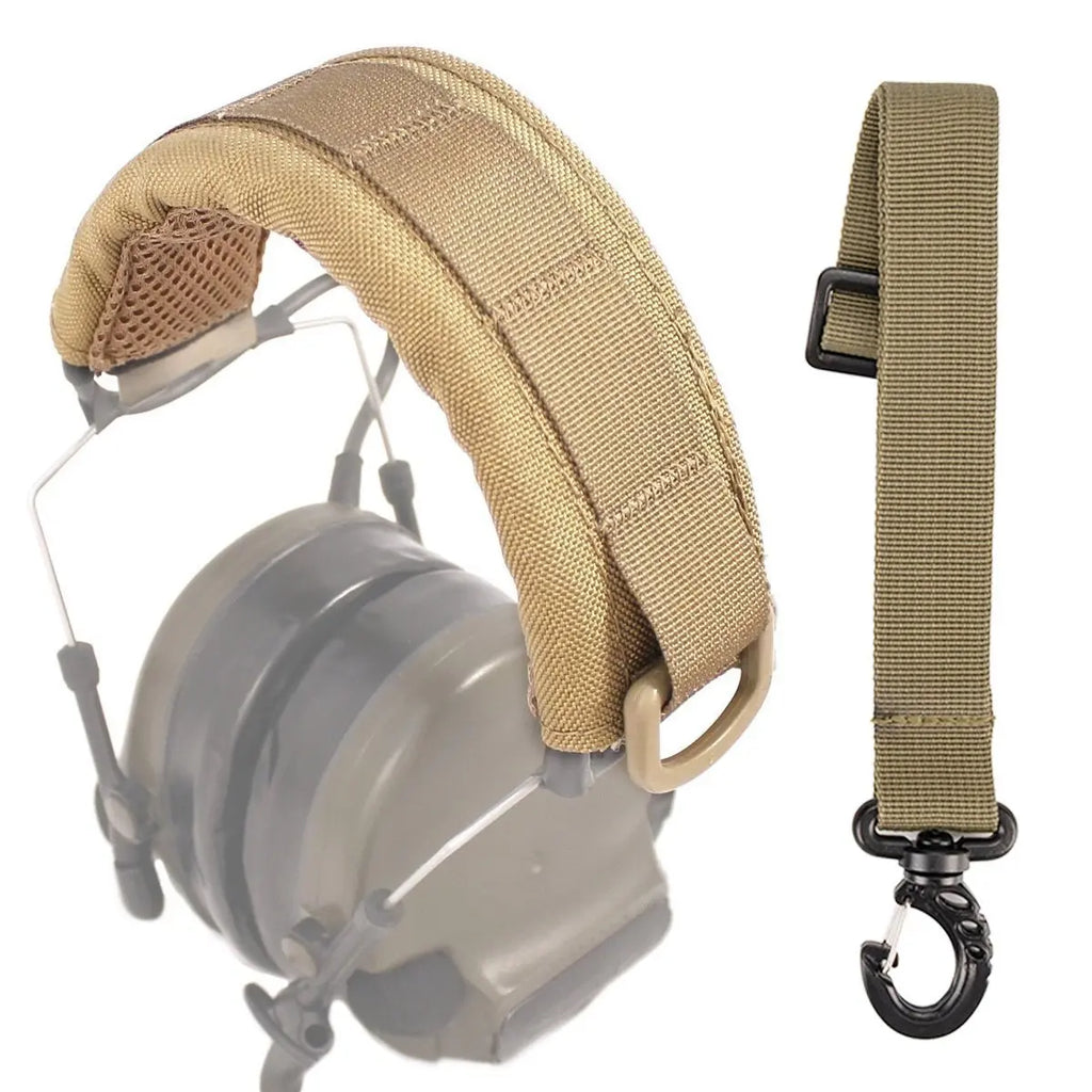 Modular Headset Cover Molle Headband Earphone Microphone Protection Case Hunting Earmuff Headphone Stand Strap Holder