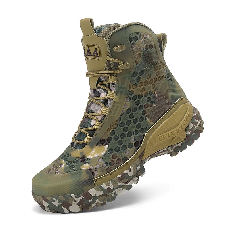 Men Shoes High Quality Hiking Shoes Waterproof Wilderness Off-road Boots Anti Slip Climbing Trekking Sneakers Man Hunting Boots