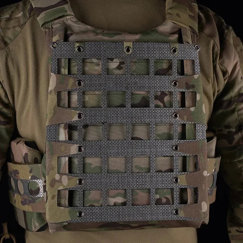 Tactical Lightweight Plate Carrier Vest Expand Gear Holder MOLLE Zipper Back Panel Board Outdoor Hunt Protective Equipment Vest