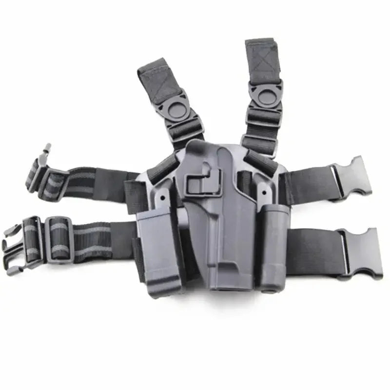 ##Tactical Gun Holster for Glock 17 19 USP 1911 M92 P226 Outdoor Hidden Leather Holster Real CS Gun Leg Holster Men CS Sport Gun