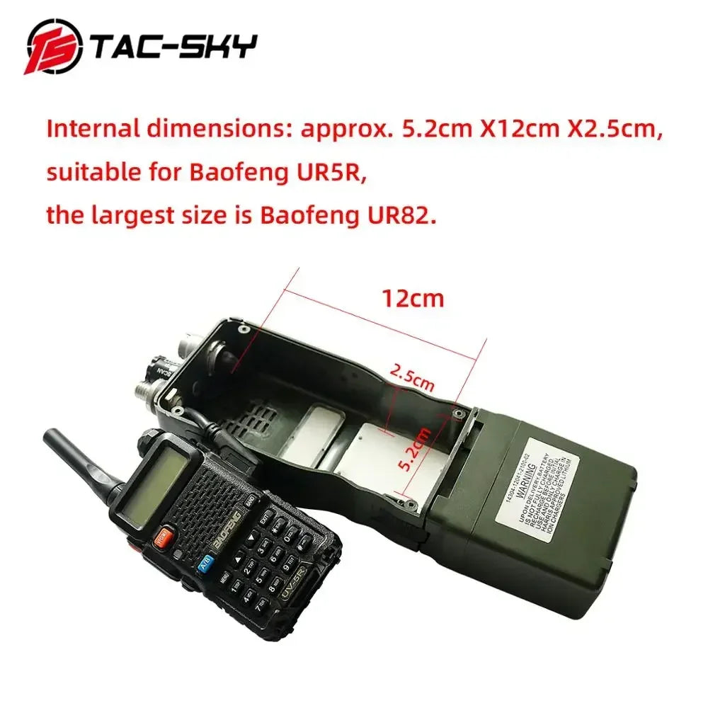 TS TAC-SKY AN / PRC 152 Virtual Walkie-talkie Model (no Functionality)  PRC152 Box for Tactical U94 6pin Ptt for Baofeng Radio