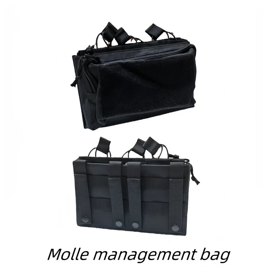 Outdoor Tactical MOLLE Camo Nylon Open Top Triple Magazine Pouch for Airsoft Paintball Shooting Hunting