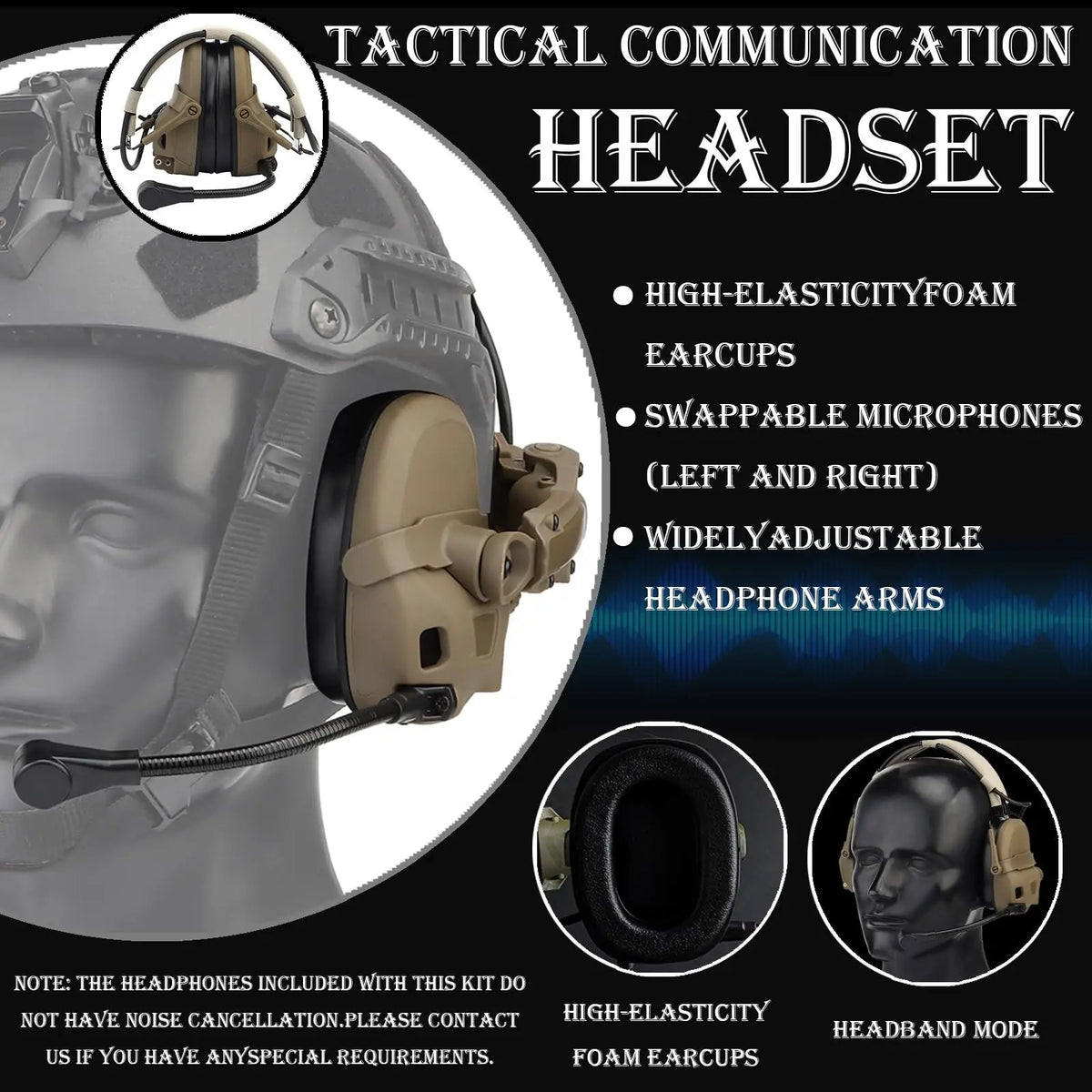6in1 Tactical Helmet Set Airsoft Paintball Fast Bump Helmet with Headset NVG Mount Helmet Lights NVG Dummy Model for CS Cosplay