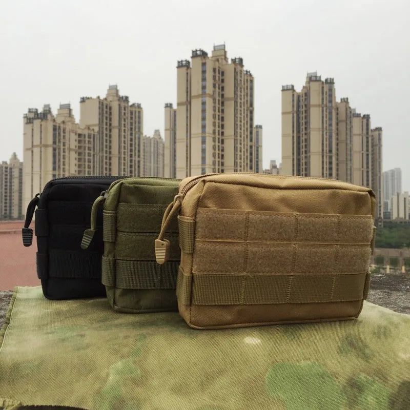 Outdoor Tactical EDC Molle Waist Bag Medical First Aid Belt Pouch Sports Hunting Bag Backpack Portable Accessory Bag