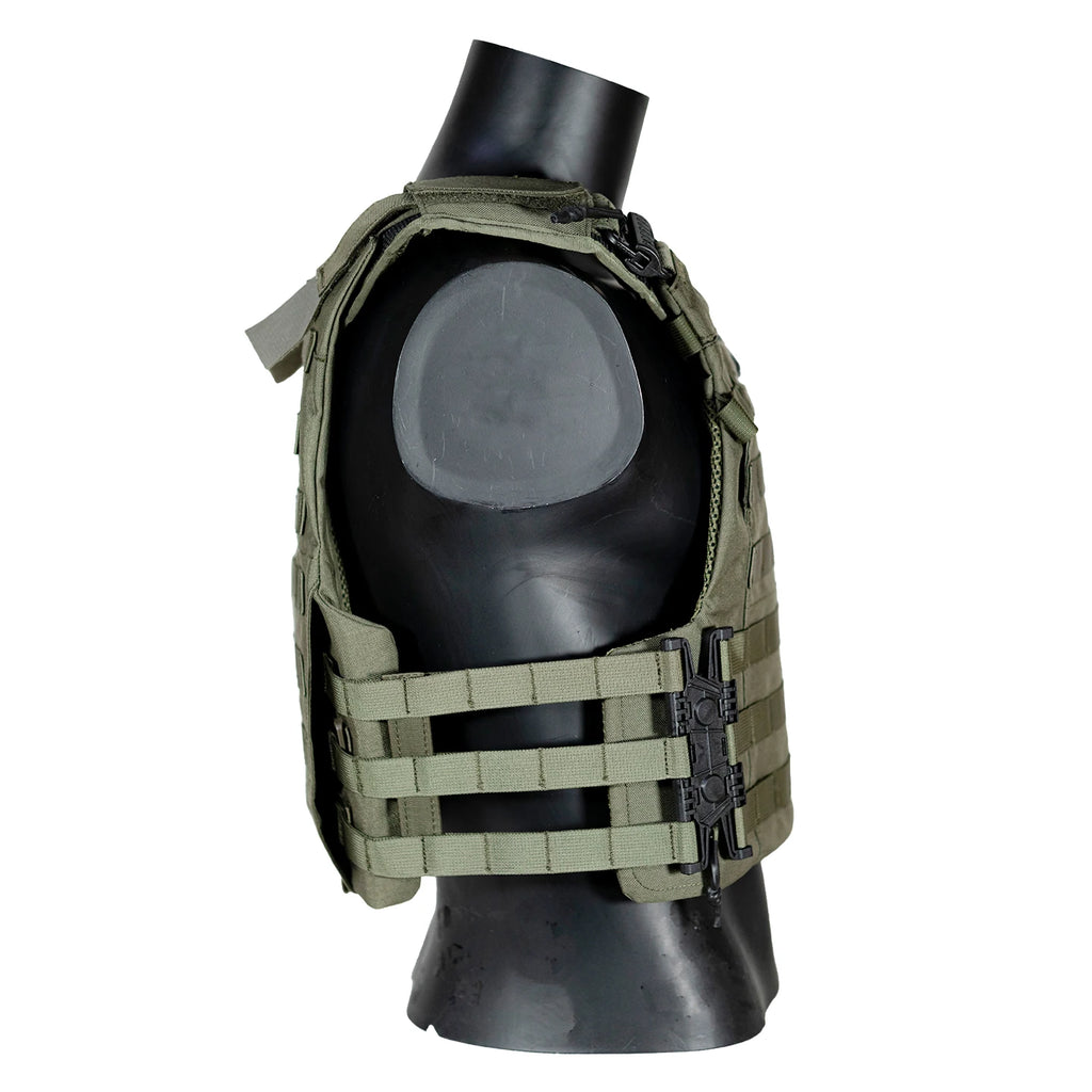 Quick Release Tactical Vest Carrier, 1000D MOLLE Lightweight Vest for Airsoft, Hunting & Shooting Training