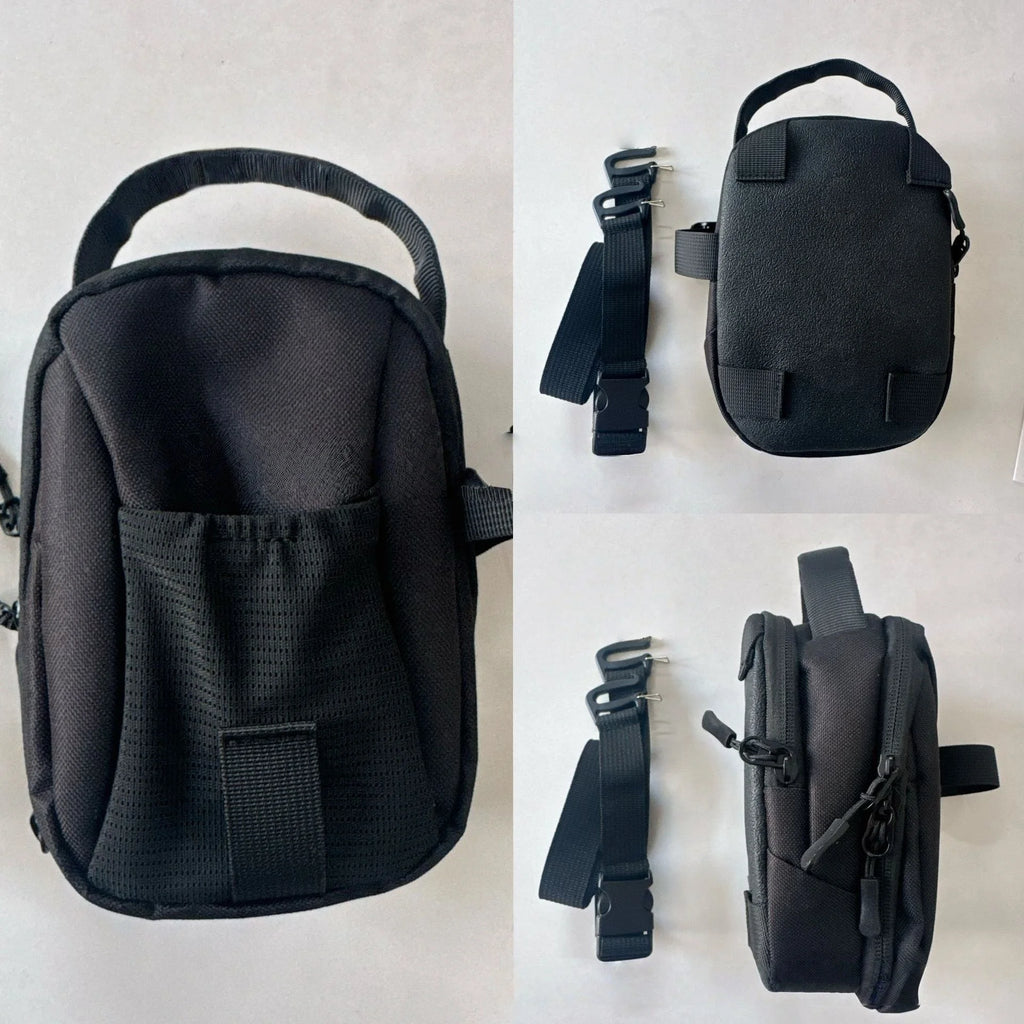 Unisex Portable Magnetic Fitness Crossbody Bag Simple Travel Hanging Mesh Backpack for Outdoor Sports