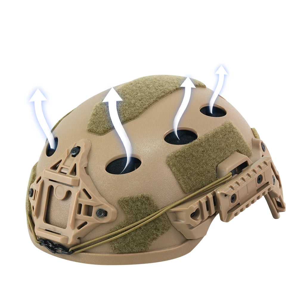 BOOIU Tactical Helmet Child High Cut Quality PJ 50-53cm Airsoft Helmet With Wendy Rail Hunting Shooting Protective Equipment