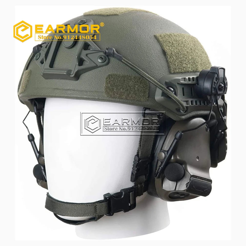 EARMOR Tactical Headset ARC Helmet Rails Adapter Ops-Core FAST Helmet Suitable for PELT Comtac Headset 360 Degree Rotating