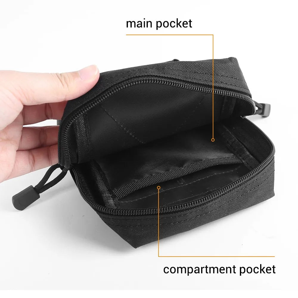 Tactical Molle Pouch Multi-Purpose Compact Belt Waist Bag Small Utility EDC Tool Pouch Funny Pack Hunting Airsoft Accessories