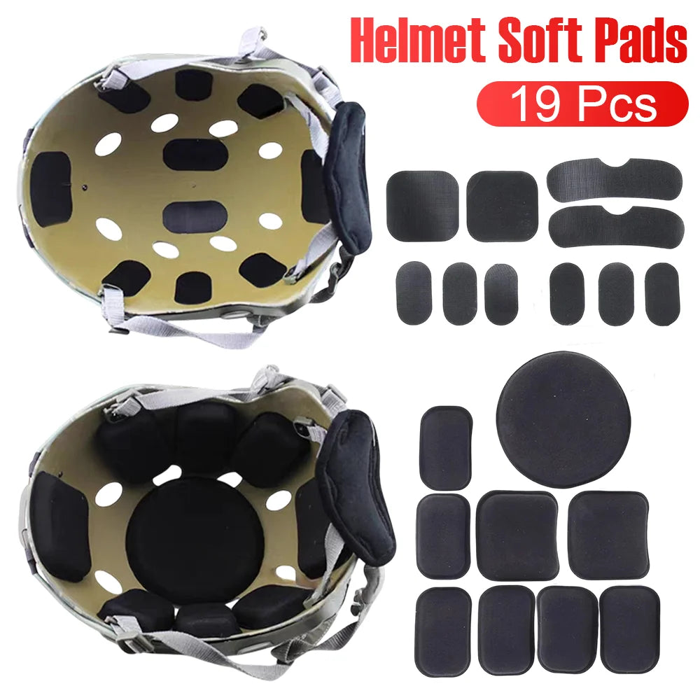 Tactical Helmet Liner Pads EVA Foam Helmet Padding Thermoformed Helmet Cushion Ourdoor Hunting Shootin Buffer Protective Kit