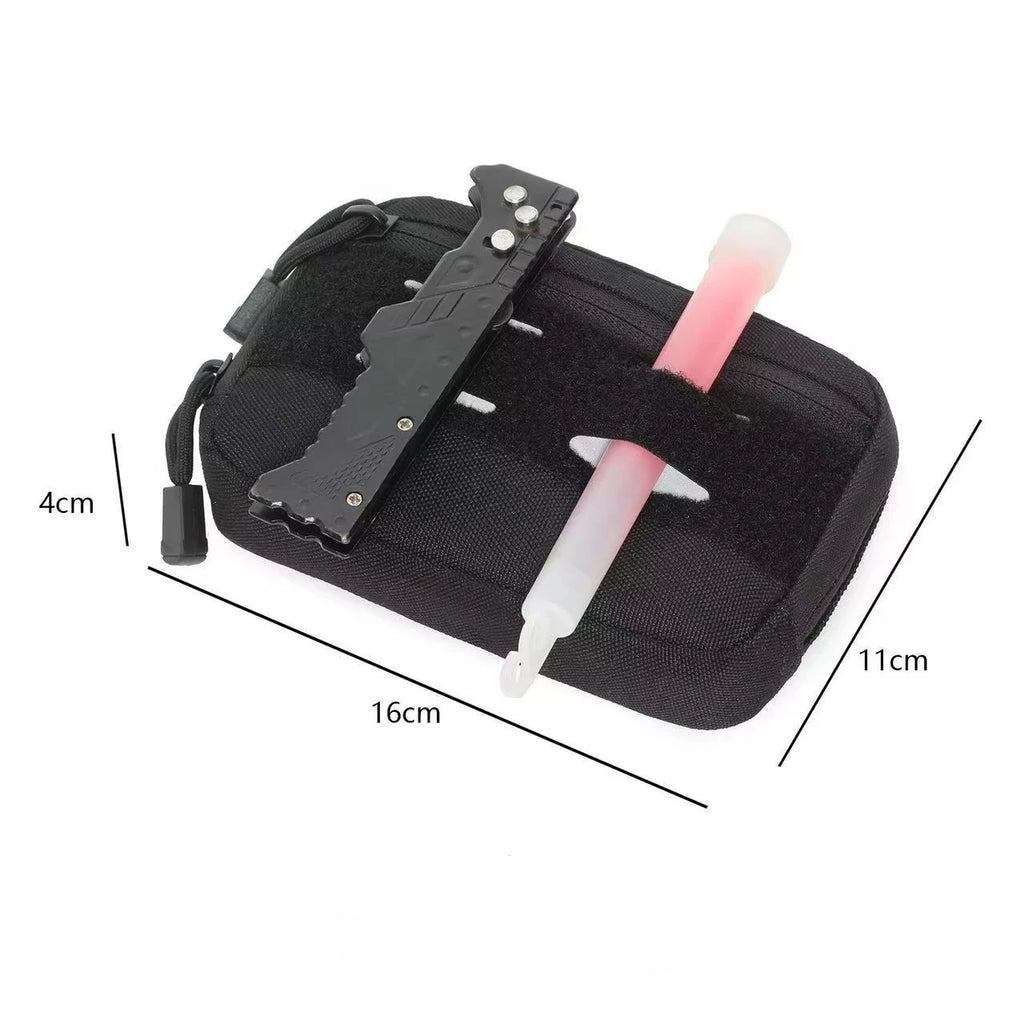 Multifunctional Tactical MOLLE Admin Pouch EDC Tool Waist Bag Outdoor Medical Fanny Pack Utility Organizer for Hiking Camping