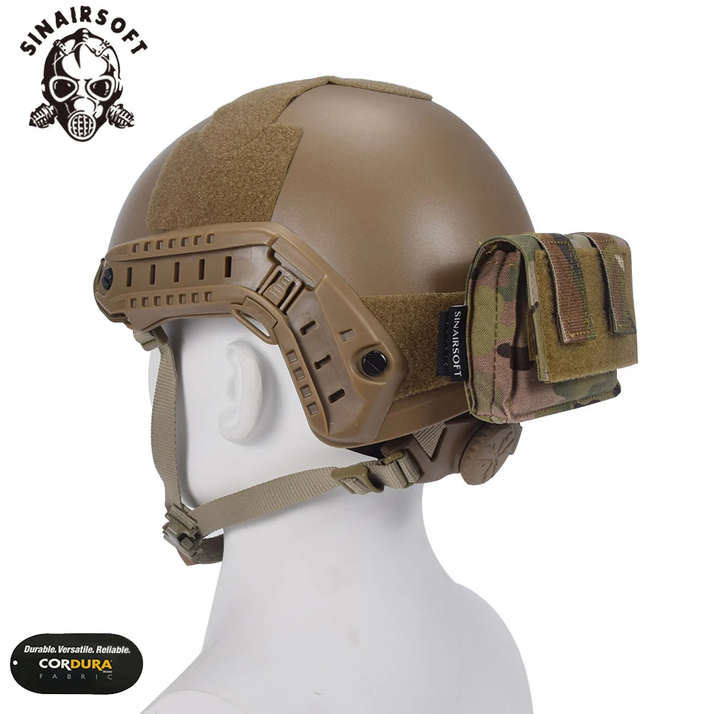 SINAIRSOFT Tactical FAST Helmet Utility Pouch Removable Rear Pouch NVG Counterweight Battery Pouch For Clothing Accessories