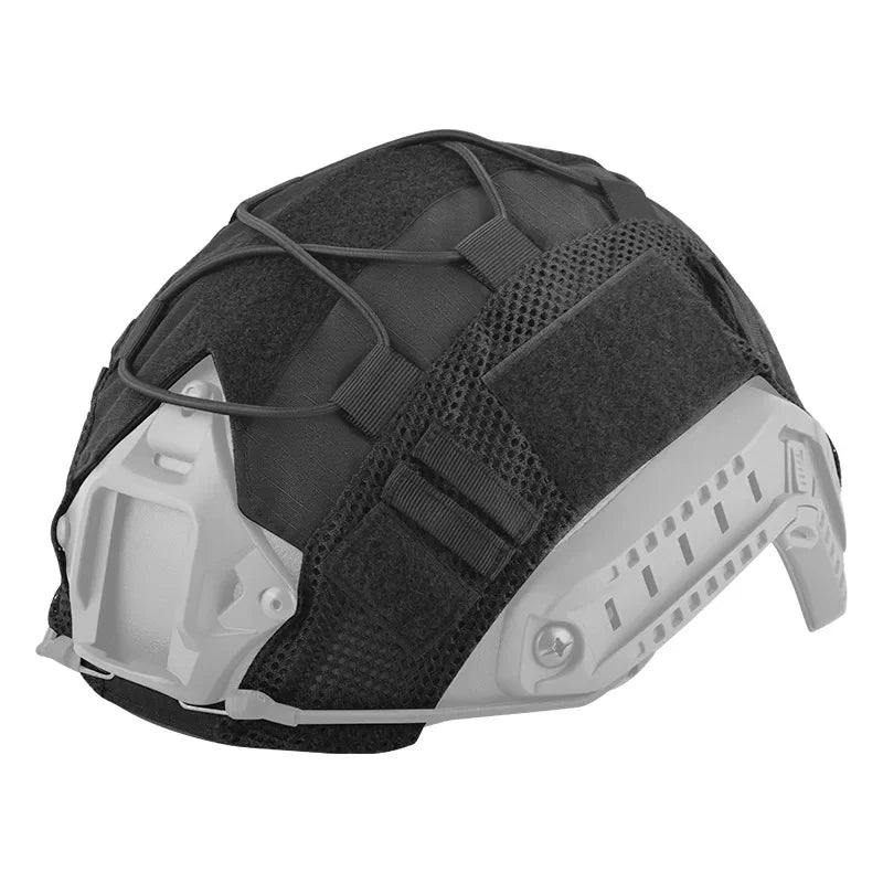 Tactical Helmet Cover for Fast MH PJ BJ OPS-Core Helmet Airsoft Paintball High-cut Helmet Cover camo with Elastic Cord
