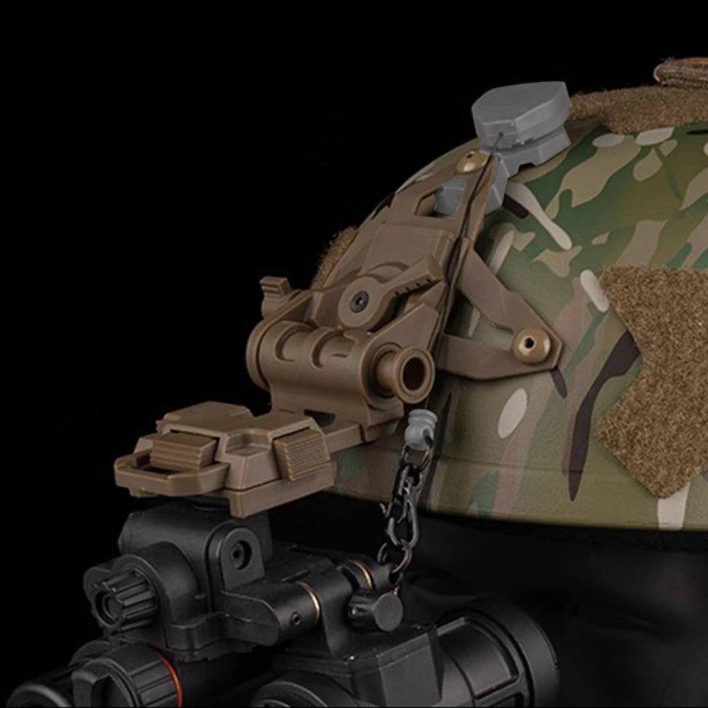 NVG Lanyard Helmet Lanyard 360 Degree Rotation Combat Helmet Strap Night Vision Device Anti-Lost Lanyard for Three Hole Bracket
