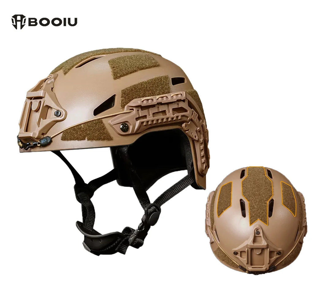 BOOIU Tactical Helmet Multi Function Rails Liner Pad Simplified Version Helmet For Outdoor CS Training Helmet Protective Gear