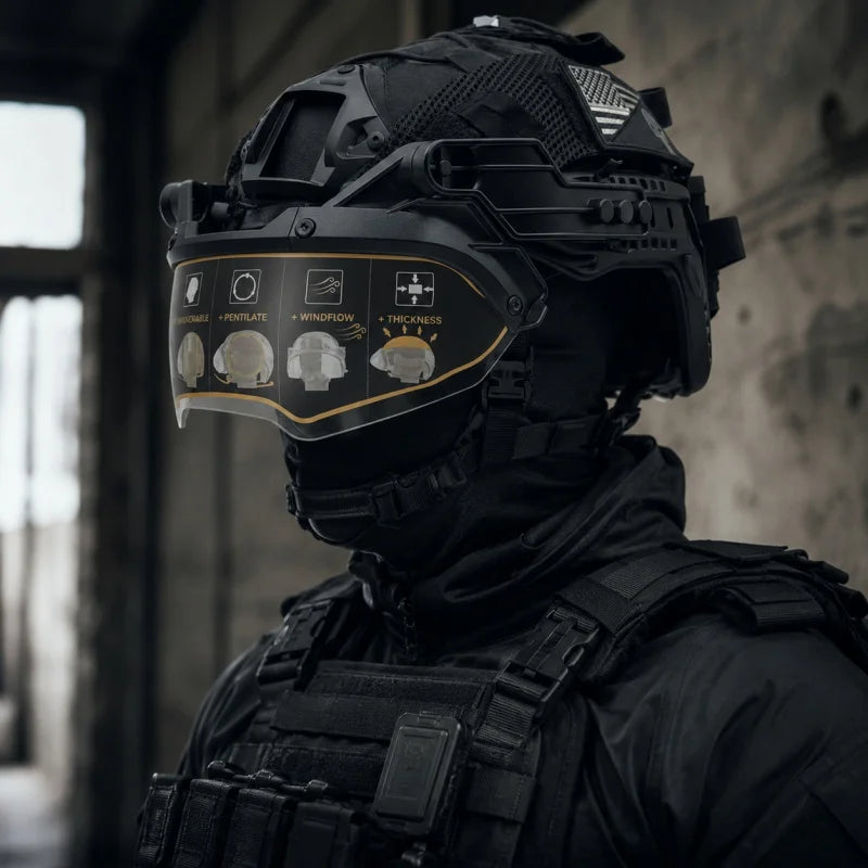 FAST Helmet ABS Lightweight with Adjustable Suspension & Dial for Cycling Airsoft Tactical Training