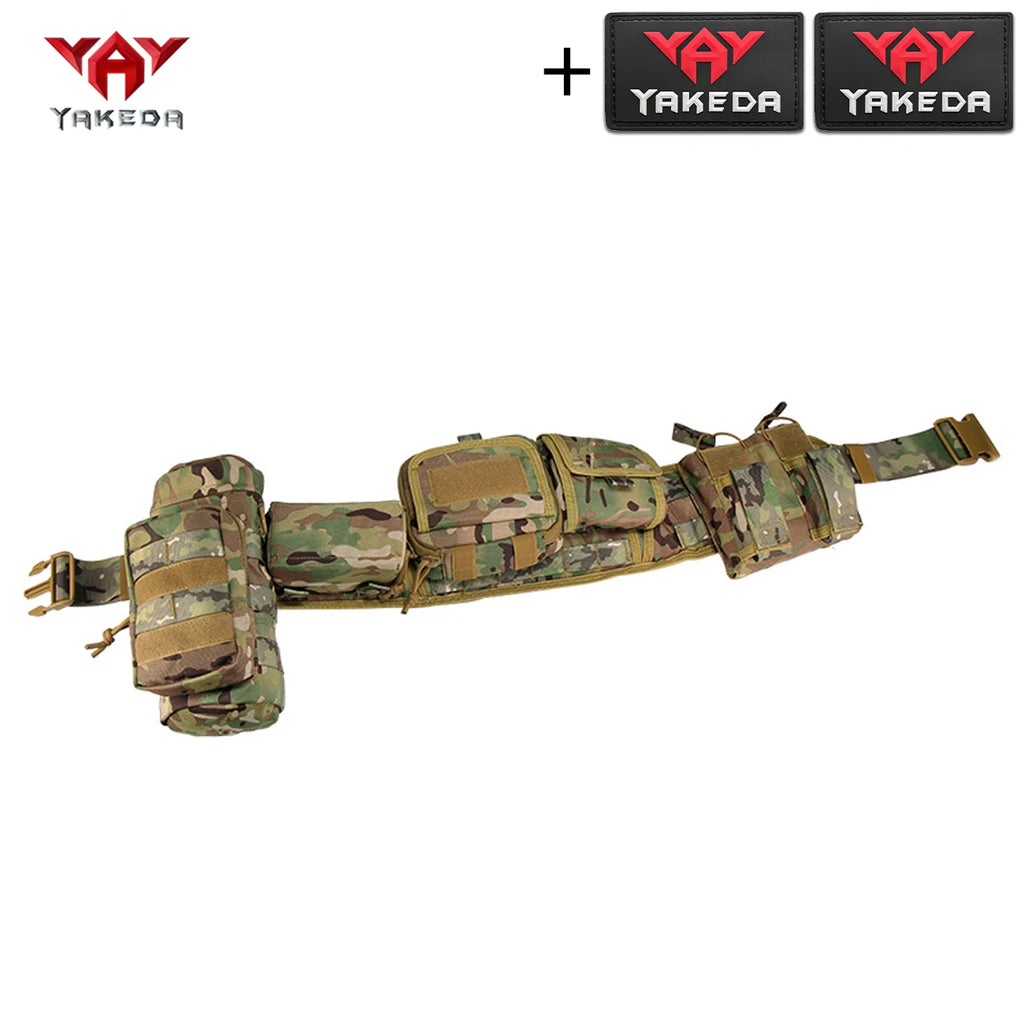 YAKEDA Modular Hunting Waist Cover Set with Adjustable Waist Belt and Multiple Storage Bags Suitable for Outdoor Hunting