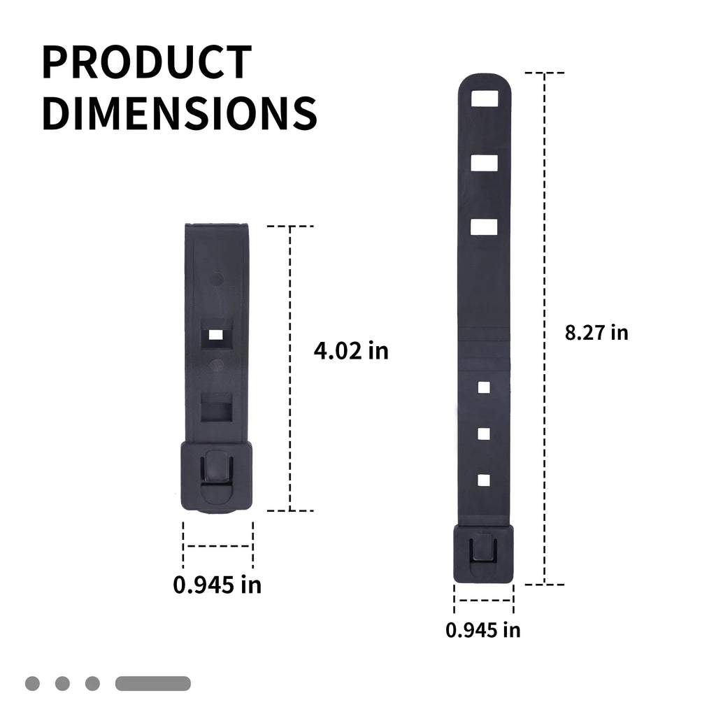 MOLLE Straps, Durable MOLLE Clips Attachments for Vests, Tactical Malice Clips - 4 Pcs