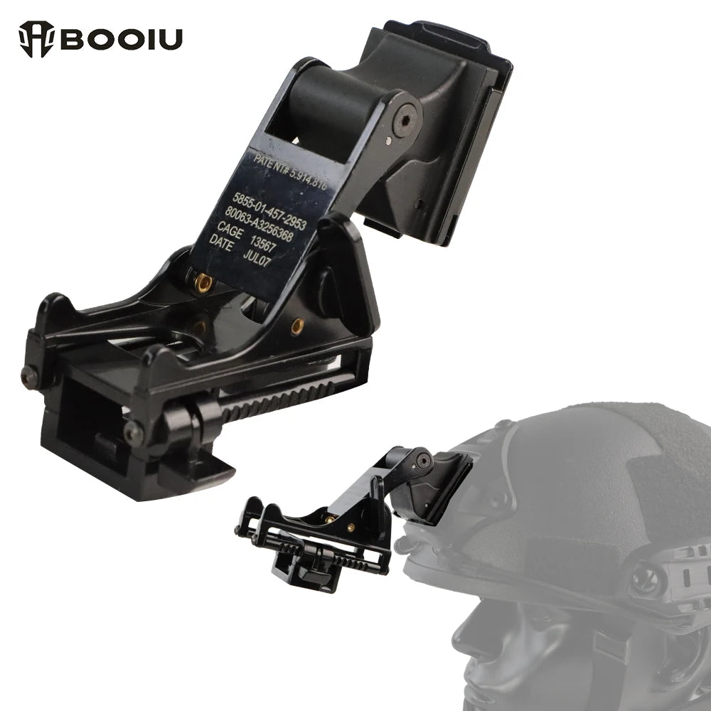 BOOIU Tactical Helmet Night Vision Goggles Mount Holder NVG PVS-14/PVS-7 Outdoor Sport Helmet Mount Bracket for Fast MICH M88