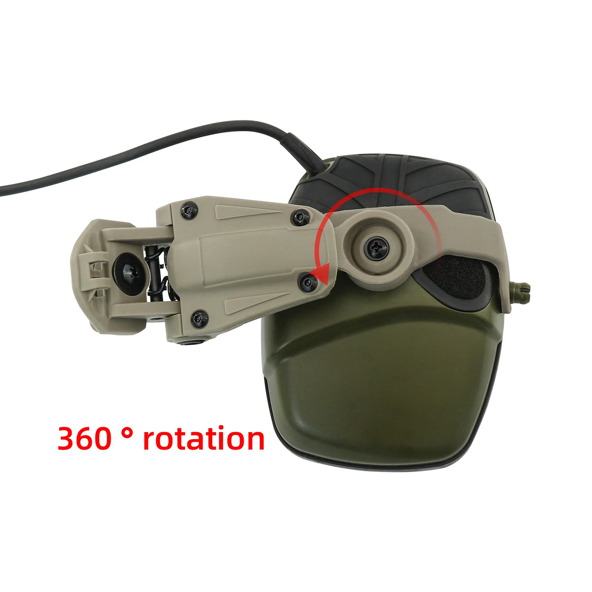Tactical Helmet ARC Rail Adapter for Howard Wright Honeywell Impact Sport for Tactical Hearing Protection Shooting Headset