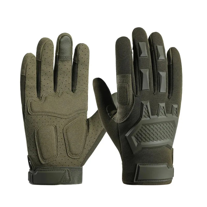 Men's Full Finger Hunting Gloves for Outdoor Sports Hiking Camping Cycling Durable Breathable Gloves for All-Weather Activities