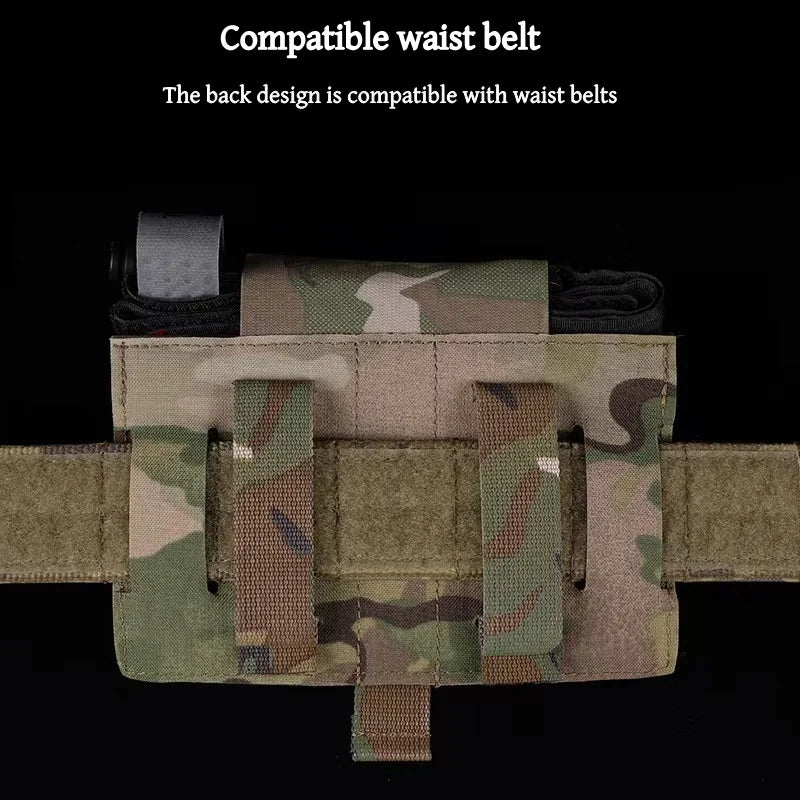 Men's waist bag, nylon hiking water bottle, mobile phone bag, outdoor sports hiking camping belt bag