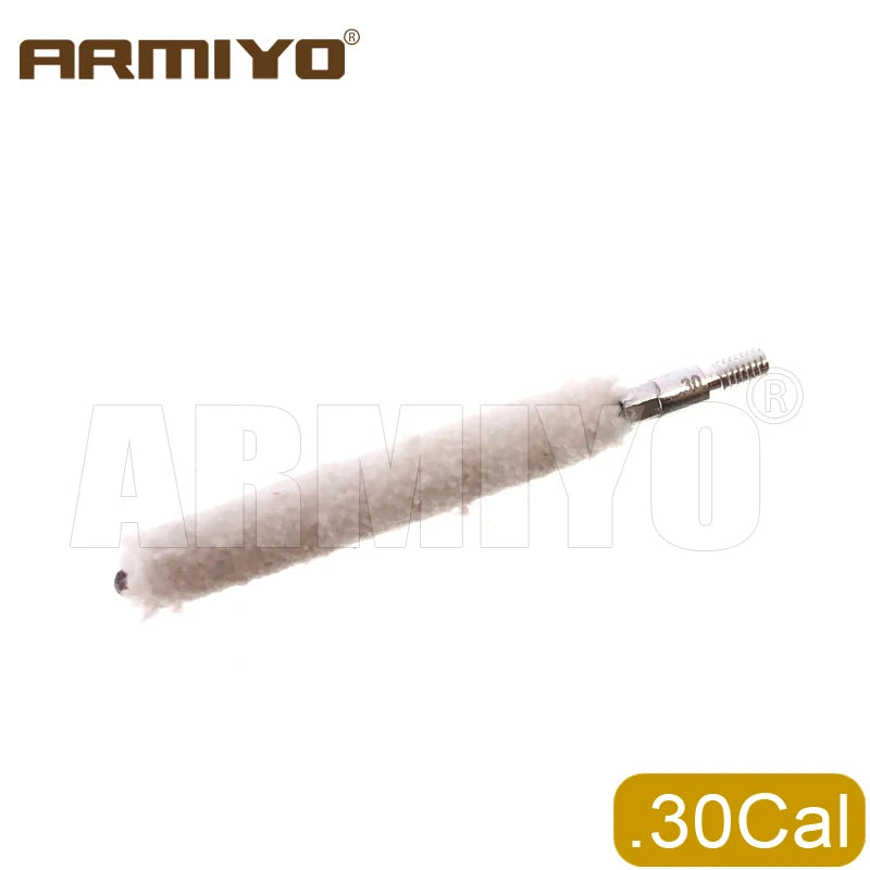 Armiyo 7.62mm .50Cal 20GA 16GA Mop Brush Bore Cleaning Cotton Swabs Pipeline Clean Oiling Aid With Cable Hunting Accessories