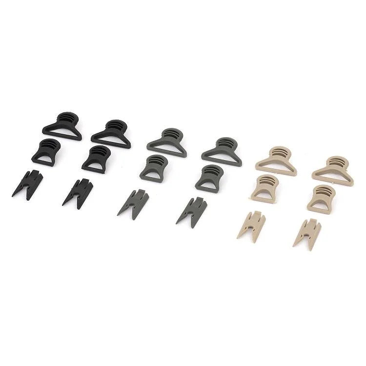 1 Pair Tactical Helmet Accessories NVG Rotating Clamp Rail Adapters Fast Helmet Side Rails Mount for Hunting