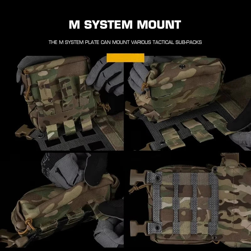 Tactical Ferro Style Extended Chest Rig Wide V2 2nd Gen Lightweight Chesty Rig Outdoor Front Flaps Plate Carrier Hunting Gear