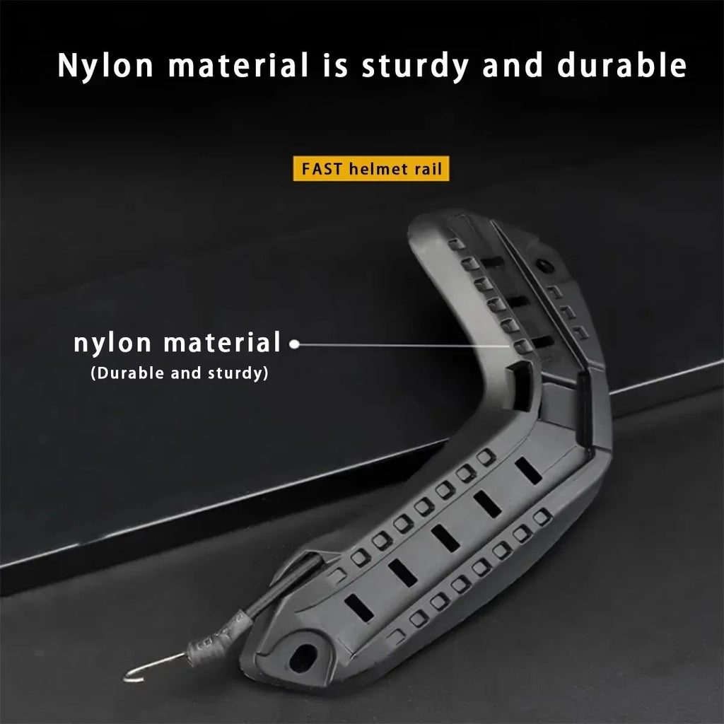 BOOIU Fast Tactical Helmet ABS Side Guide Rail ARC Nylon Mount Guide Rail Outdoor CS FAST Airsoft Helmet Accessories