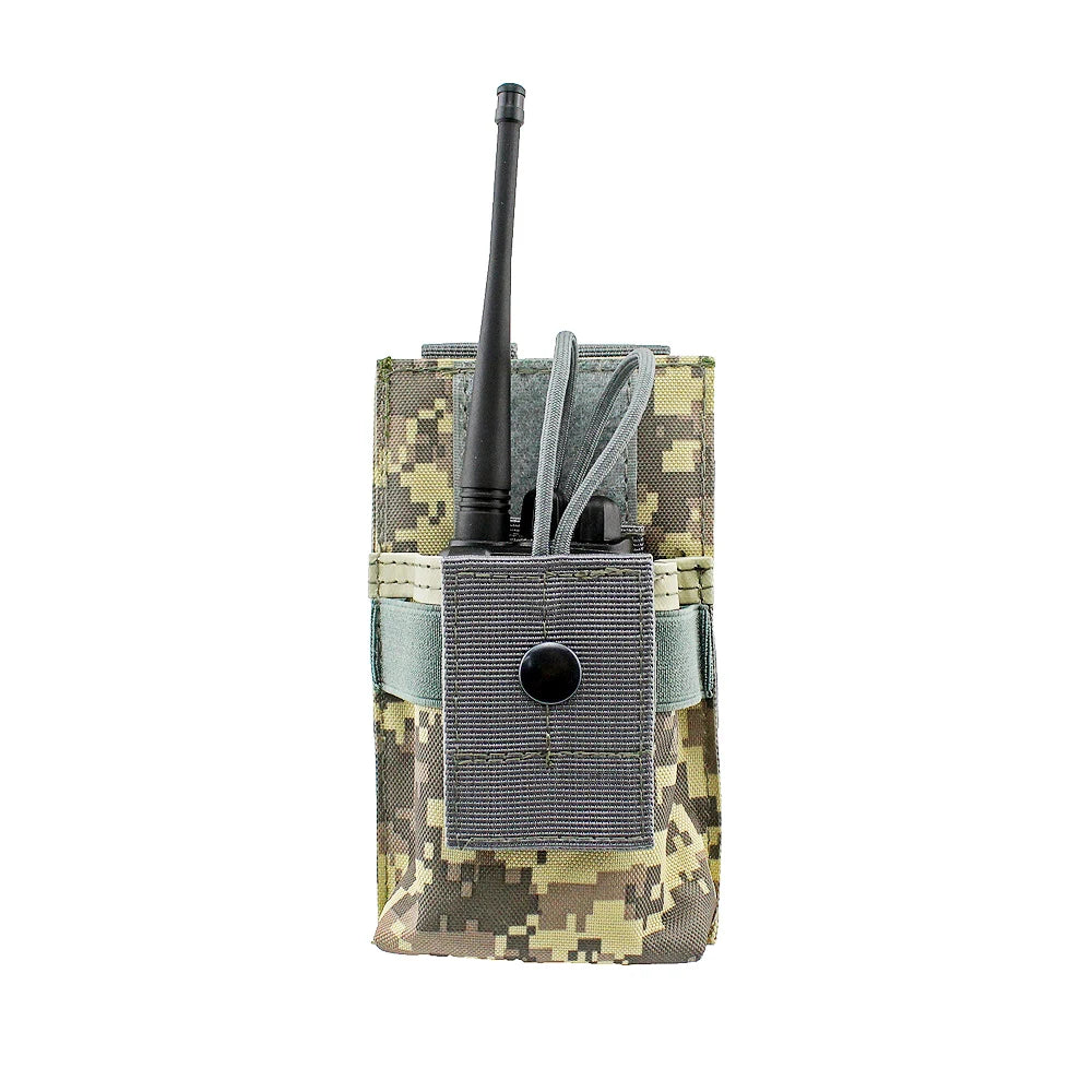 Molle System Walkie-talkie Bag Multifunctional Camouflage Accessory Bag Outdoor Sports Wireless Calling Machine Bag Pocket